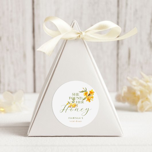 ハニービー フラワーブライダルシャワーを発見 ラウンドシール