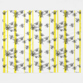 ハニービー フリースブランケット (正面(横))