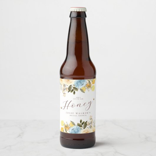 ハニービー ブライズシャワー ビールラベル (正面)