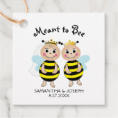 ハニービー ブライダルシャワープレゼントタグ フェイバータグ (正面)