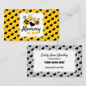 ハニービー、ベビーシャワーギフトレジストリ エンクロージャーカード (正面/裏面)