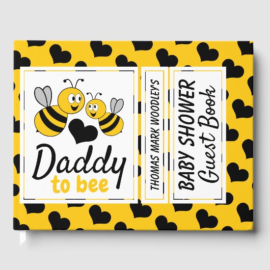 ハニービー、ベビーシャワー ゲストブック (正面)