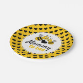 ハニービー、ベビーシャワー ペーパープレート (アングル)