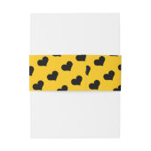 ハニービー、ベビーシャワー 招待状ベリーバンド (裏面例)