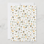 ハニービー・ママからビー・ベイビーシャワーの招待状 | ワイルド 招待状 (裏面)