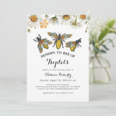 ハニービー・マミー・トゥ・ビー・トリプレッツ・ベイビーシャワー 招待状 (スタンド正面)