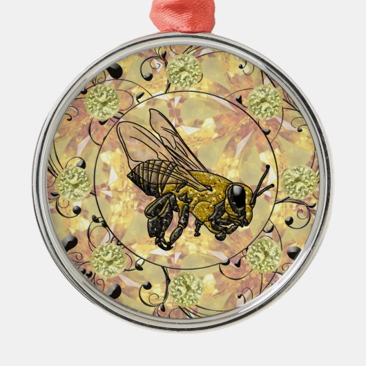 ハニービー メタルオーナメント (正面)