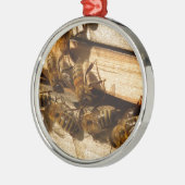 ハニービー メタルオーナメント (左)