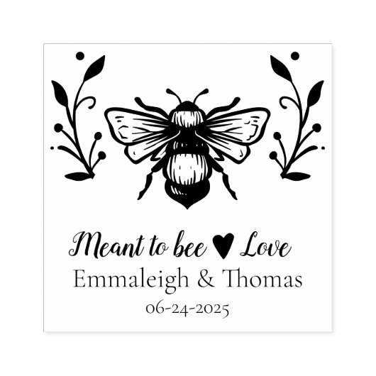 ハニービー・ラブ ウェディングスタンプ ラバースタンプ (インプリント)