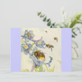 ハニービー＆ワイルドフラワーズ ライラック ビジネスアナウンスメント 招待状 (スタンド正面)