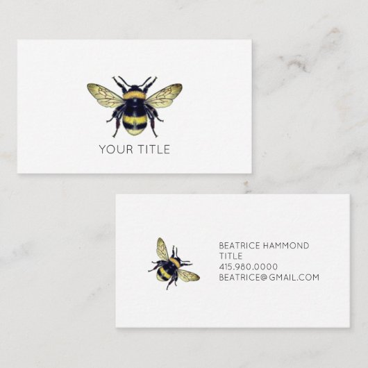 ハニービー 名刺 (正面/裏面)
