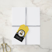 ハニービー（昆虫）マルハナバチファースト誕生日ベビーシャワー ギフトタグ (より糸付き)