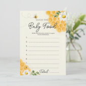 ハニービー 赤ちゃんの離乳食当てゲーム カード (スタンド正面)