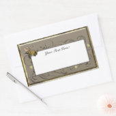 ハニービー 長方形シール (封筒)