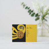 ハニービー，養蜂家アピアリストモノグラム 名刺 (スタンド正面)