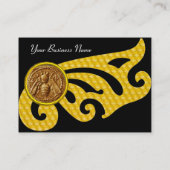 ハニービー，養蜂家アピアリストモノグラム 名刺 (裏面)