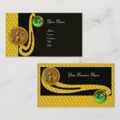 ハニービー，養蜂家アピアリストモノグラム 名刺 (正面/裏面)