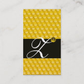 ハニービー，養蜂家モノグラム 名刺 (裏面)