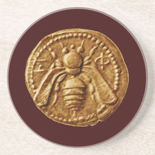 ハニービー，養蜂家 コースター (正面)