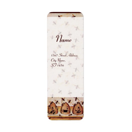 ハニービー，養蜂家 ラベル (正面)