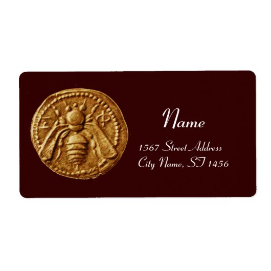 ハニービー，養蜂家 ラベル (正面)