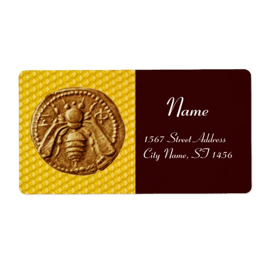 ハニービー，養蜂家 ラベル (正面)