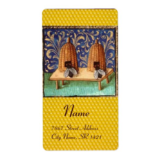 ハニービー，養蜂家 ラベル (正面)