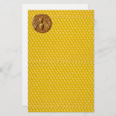 ハニービー，養蜂家 便箋 (正面/裏面)