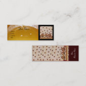 ハニービー，養蜂家，養蜂家 スキニー名刺 (正面/裏面)