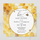 ハニービー | Bee Baby Shower 招待状 (正面/裏面)