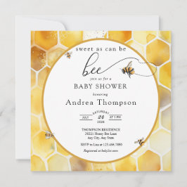 ハニービー | Bee Baby Shower 招待状