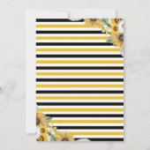 ハニービー sunflower ベイビーシャワー招待状 招待状 (裏面)