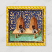 ハニービーHIV、養蜂家、養蜂家、アピアリストクラフト スクエア名刺 (裏面)