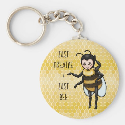 ハニービーJust Breaks & Just Bee Keychain キーホルダー (正面)