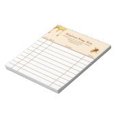 ハニーファームカスタムの販売領収書 ノートパッド (回転)