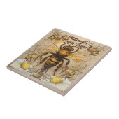 ハニーファームビッグビーウェルカムサイン |セラミックタイル タイル (側面)