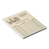 ハニーファームヴィンテージルックカスタムス販売領収書 ノートパッド (アングル)