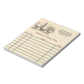 ハニーファームヴィンテージルックカスタムス販売領収書 ノートパッド (回転)