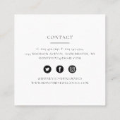 ハニーファーム/自家製ハニービジネスカード スクエア名刺 (裏面)