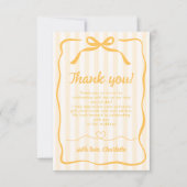 ハニーブライダルシャワー サンキューカード (正面)