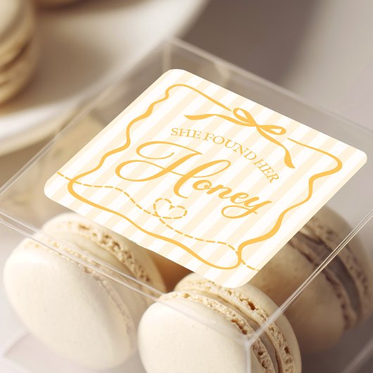 ハニーブライダルシャワー スクエアシール