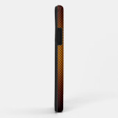 ハニーブラックカーボンファイバーのパーソナライズパターン(の模様が)ある Case-Mate iPhoneケース (裏面/右)