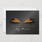 ハニーブラックラッシュメイクアップアーティスト証明書贈り物 (裏面)