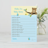 ハニーベアとのまわりにのベビー（青） アドバイスカード (スタンド正面)