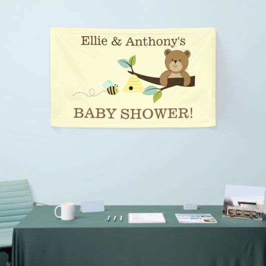 ハニーベアとのまわりにシャワーバナー 横断幕 (トレードショー)