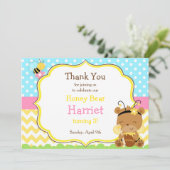 ハニーベアとのまわりに誕生会 サンキューカード (スタンド正面)