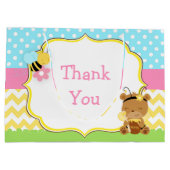 ハニーベアとのまわりに誕生会 ラージペーパーバッグ (裏面)