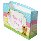 ハニーベアとのまわりに誕生会 ラージペーパーバッグ (裏面アングル)