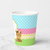 ハニーベアとのまわりに誕生会 紙コップ (左)