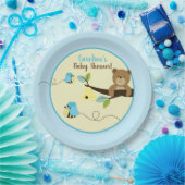 ハニーベアとブルーバンブルミツバチパーティープレート ペーパープレート (パーティー)